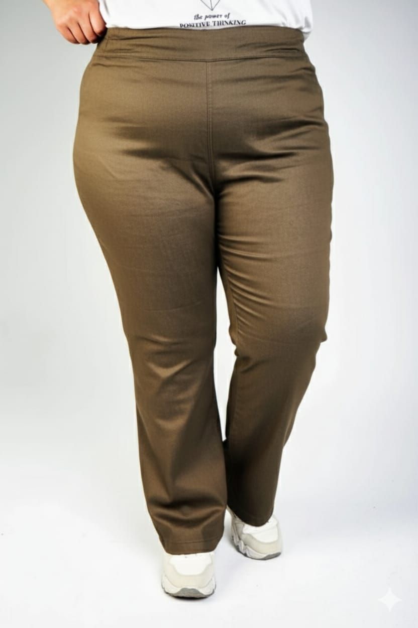 بنطلون جبردين شارلستون على ضيق زيتى - الصورة 2