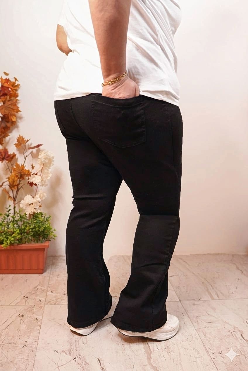 بنطلون جبردين شارلستون على ضيق اسود - الصورة 3