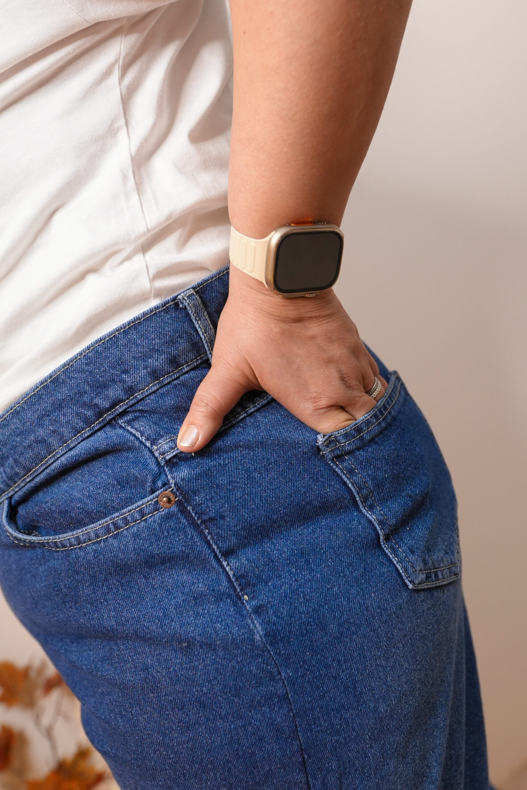 بنطلون وايد ليج جينز ازرق - الصورة 3